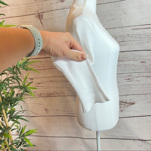 VINCE variegated rib knit long sleeve top NWT - Picture 7 of 14